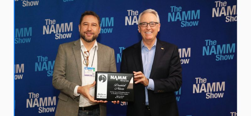 Reconhecimento da NAMM em 2022