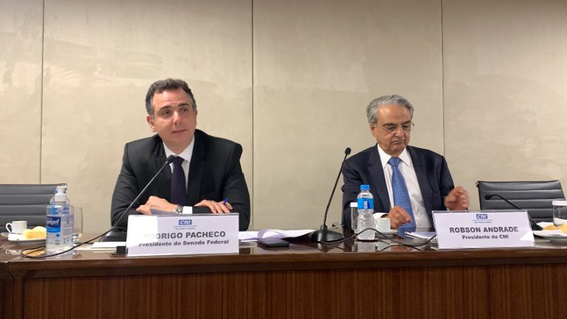 Reunião na CNI com o presidente do Senado Federal